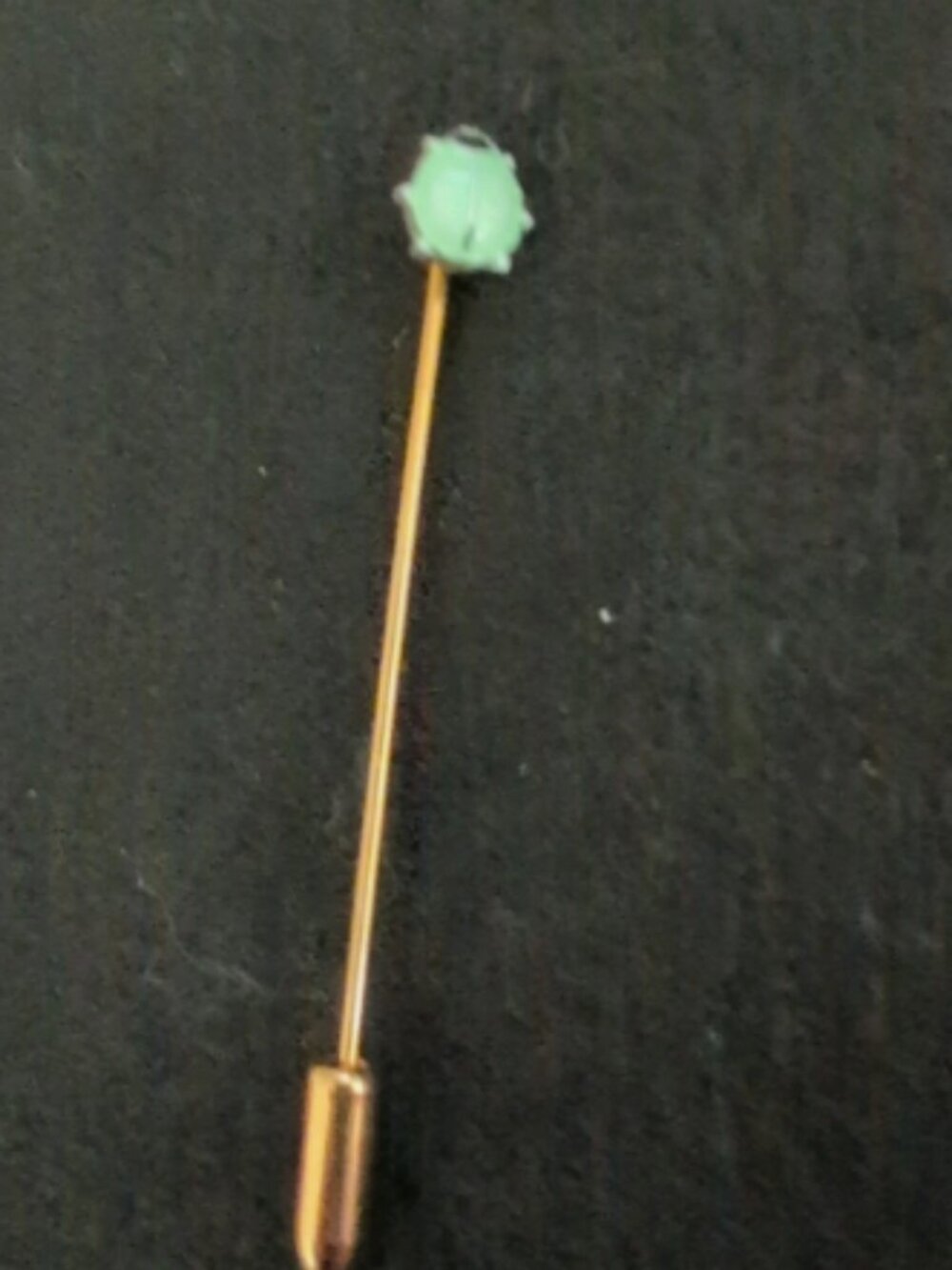 Vintage Green Ladybug Gold Stick Pen